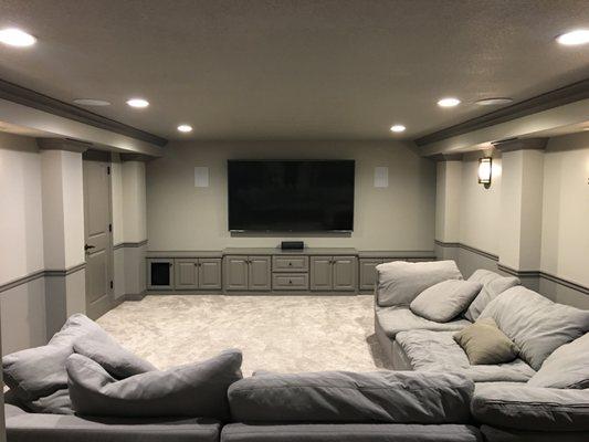 Basement Theater Room