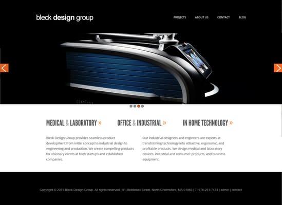 Bleck Design Group Industrial Designers website