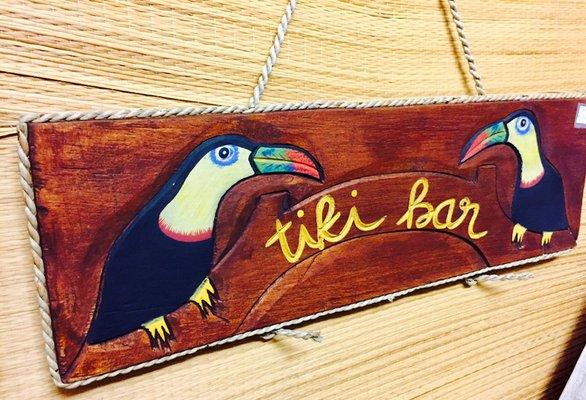 "Tiki Bar" sign