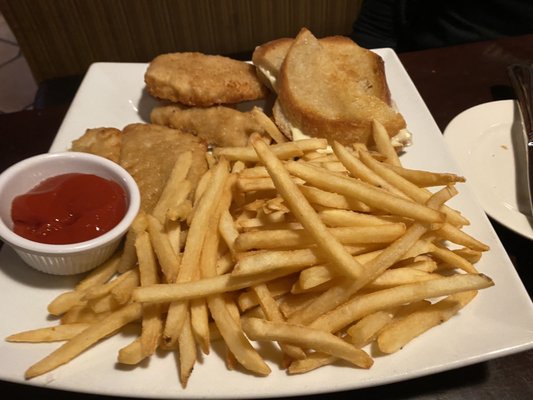 Grilled Cheese and chicken tenders