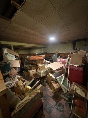 Basement junk removal