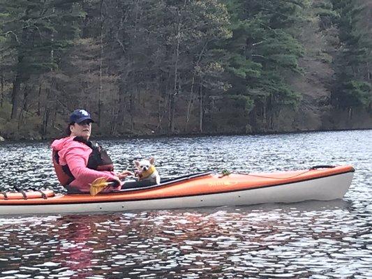 Mama Bear & Our Grand-Pup Maxie in his PFD, too.