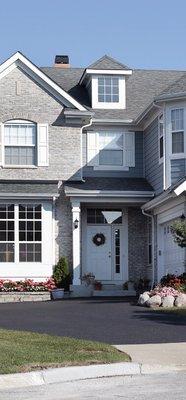 Shingles, gutters,windows and framing project.