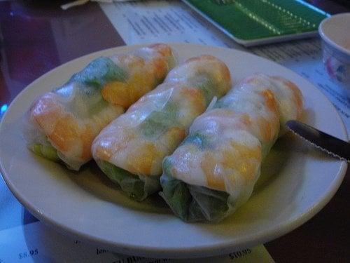 Shrimp spring rolls