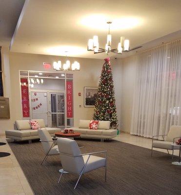 Holiday Lobby Decor