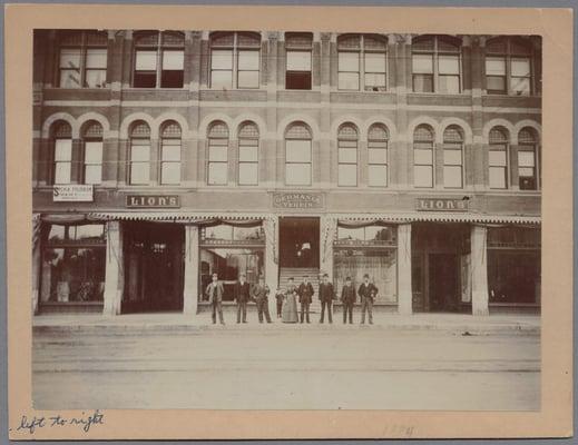 The original "Germania Verein" hall in San Jose.