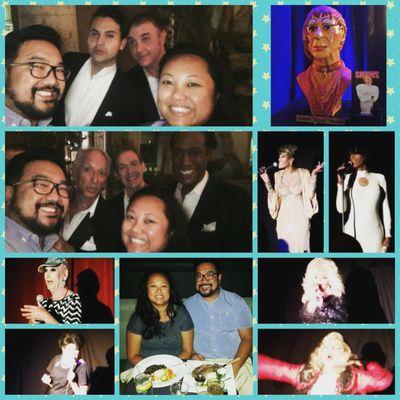 Allan's birthday dinner and drag queen show 9/10/2016.