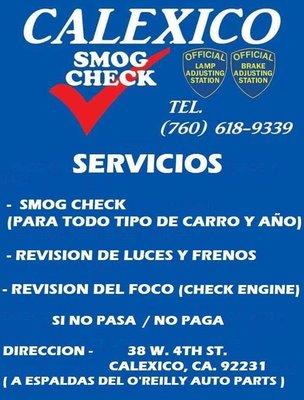 Calexico Smog Check