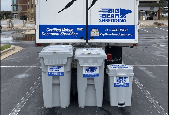 Big Bear Shredding's shred collection bins