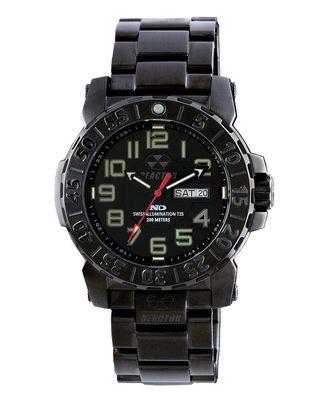 TRIDENT 2 ALL BLACK RUBBER STRAP