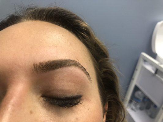 Eyebrow threading