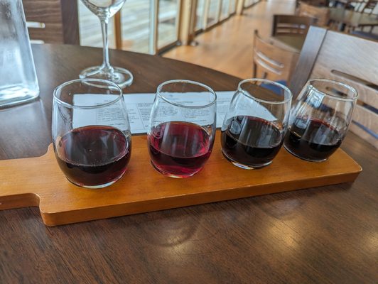 Red wine flight