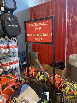 soccer balls