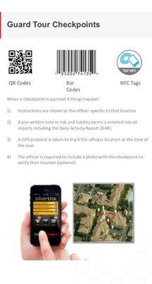 Check points with corresponding GPS Geo tagging of officers locations throughout patrols.