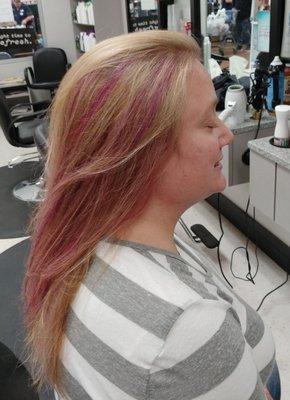 Purple and pink foils by Tanya!