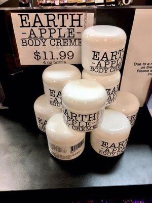 Locally made earth apple body cream