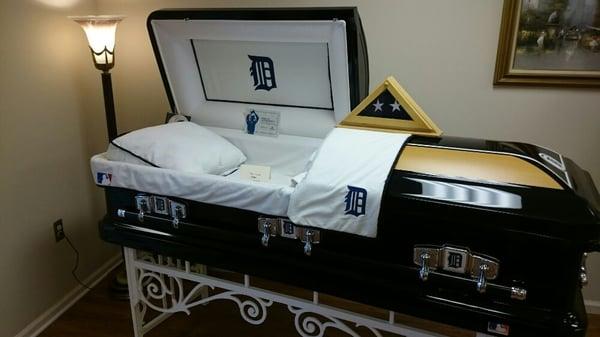 Detroit Tiger Casket