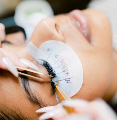 Our lash artists are trained to give you flattering lashes that last, and don't damage your real lashes