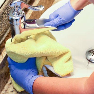 The Clean Home Pros will make your bathroom shine!