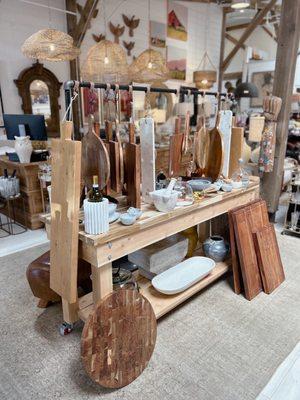 Cutting board heaven! Collected the gorgeous marble bowl, two lazy susan's & a wooden cutting board! All GORG!!