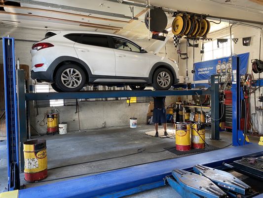 Oil change time /tire check,fluids filled