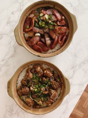 Rice Casserole with Preserved Meat + Spare Ribs with Black Bean Sauce