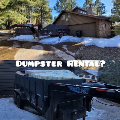 Dumpster Rental out in Munds Park.