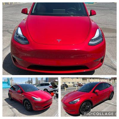 Auto Detailing Wash and Wax Tesla Y