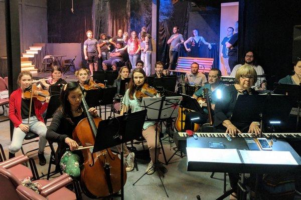 Our pit orchestra for "If/Then", March 2018