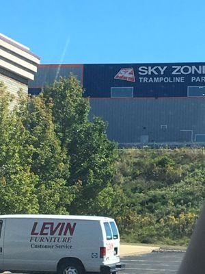 Sky zone from Levins furniture store view