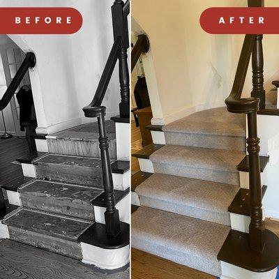 A beautiful update to these gorgeous steps!