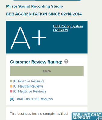 Better Business Bureau A+ (10 yrs)