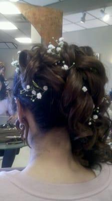 This beautiful up-do was done by kelly massetta