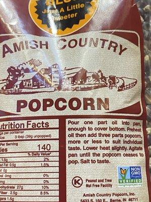 Amish Country Popcorn