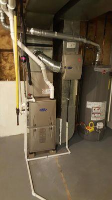 Residential Install of New System, Humidifier, and Hot Water Heater