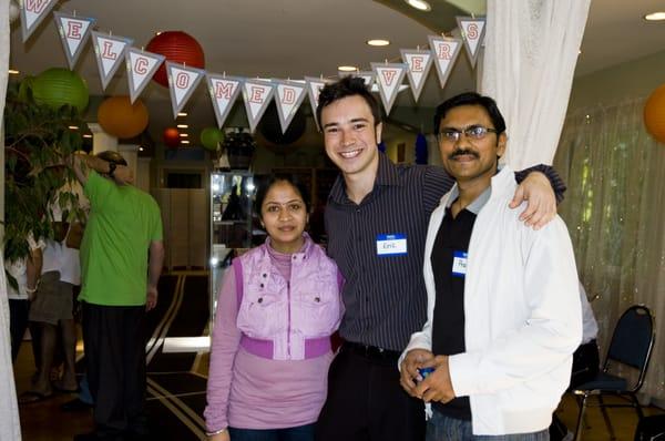 Eric with husband and wife clients.  Both learned to drive from us.