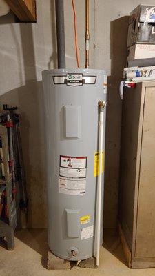 50 Gallon Electric Water Heater Install