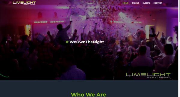 Website for Limelight Event Group. A full service production event group in the DC, MD, & VA area.