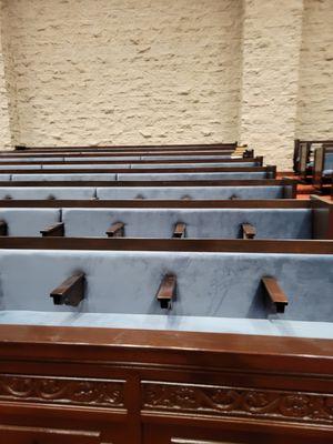 Custom upholstery for a Beverly Hills synagogue. Maleiny's Upholstery can handle large jobs.