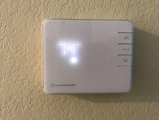 Alarm.com thermostat. Full control from your alarm.com app.