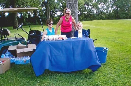 Ashley (Community Education, Cedar Falls), Rose (Office Manager, Cedar Falls) and Mary (Intern, Cedar Rapids) at this year's ...