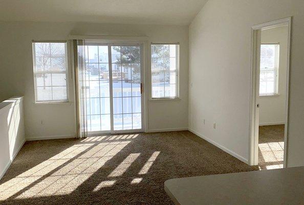 French doors to private balcony