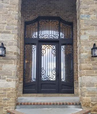 Elegant Thermal Break iron door from Midwest Iron Doors