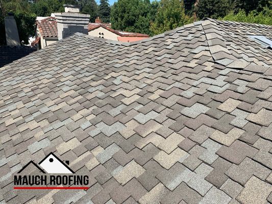 Reroof project in South Landpark by Mauch Roofing.