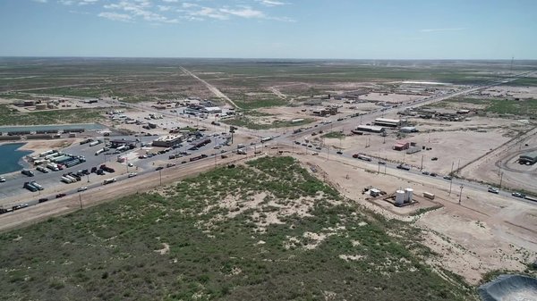 Crazy four way stop in Orla, TX