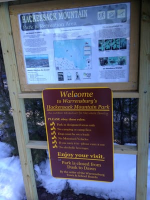 Hackensack Mountain Trailhead