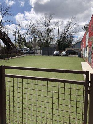 Esther's Park event space. Named after Esther's Bakery, a mainstay in the Oak Park neighborhood in the early 1900s.