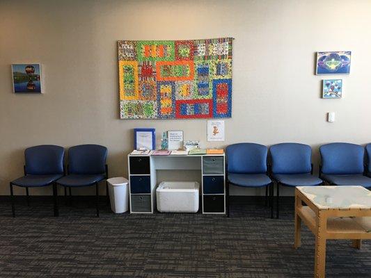 One of 2 large waiting rooms