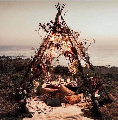 Energy chill bohemian teepee