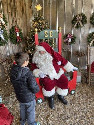 Santa! Mrs. Clause is here too.